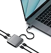 USB-хаб Satechi Aluminum, 4 порта USB-C. Цвет: "серый космос"