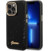 Чехол Guess для iPhone 14 Pro Max PU Croco Metal logo Hard. Цвет: чёрный