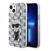 Чехол Lagerfeld для iPhone 15 PC/TPU Monogram NFT Karl Ikonik Hard. Цвет: прозрачный