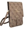 Сумка Guess Wallet Bag 4G with Big melal logo для iPhone. Цвет: коричневый