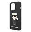 Чехол Lagerfeld Liquid silicone NFT Karl Ikonik для iPhone 15 Pro. Цвет: чёрный