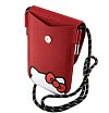 Сумка Hello Kitty Wallet Bag PU Grained leather Hidden Kitty with Cord для iPhone. Цвет: красный