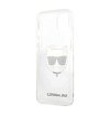 Чехол Lagerfeld для iPhone 13 PC/TPU Choupette Hard. Цвет: прозрачный