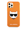 Чехол Lagerfeld для iPhone 12/12 Pro TPU FLUO Choupette Transp. Цвет: оранжевый