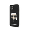 Чехол Lagerfeld для iPhone 13 Liquid silicone Karl's Head Hard. Цвет: чёрный