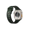 Ремешок силиконовый Uniq Stride FKM для Apple Watch 49мм/45мм/44мм/42мм. Цвет: зеленый