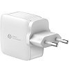 Адаптер питания EnergEA Bazic GoPort Gan65, 2 USB-C PD65W+USB-A PPS/QC3.0 total 65W. Цвет: белый