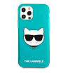 Чехол Lagerfeld для iPhone 12/12 Pro TPU FLUO Choupette Transp. Цвет: синий