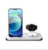 Док-станция Zens Aluminium Stand 4 в 1 Wireless Charger, PD, 45W. Цвет: белый