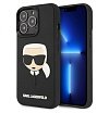 Чехол Lagerfeld для iPhone 14 Pro Max 3D Rubber Karl's head Hard. Цвет: чёрный