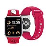 Ремешок силиконовый Hello Kitty Liquid silicon Kitty Head для Apple Watch 38мм/40мм. Цвет: красный