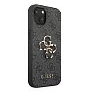 Чехол Guess для iPhone 13 PU 4G Big metal logo Hard. Цвет: серый