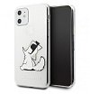 Чехол Lagerfeld для iPhone 11 PC/TPU collection Choupette Fun Hard Gradient. Цвет: прозрачный