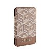 Магнитный бумажник Guess Wallet Cardslot Magsafe G CUBE. Цвет: коричневый