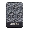 Магнитный бумажник Guess Wallet Cardslot Magsafe PU G CUBE with metal logo. Цвет: чёрный