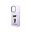 Чехол Lagerfeld для iPhone 14 Pro Liquid silicone NFT Karl Ikonik Hard. Цвет: фиолетовый