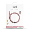 Кабель Native Union 3м., Lightning to USB (ver. 2). Цвет: розовый