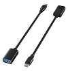 Адаптер Aukey CB-A26 USB Type-C — USB-A для MacBook (2-pack). Цвет: чёрный