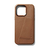 Чехол Mujjo Full Leather Wallet Case для iPhone 15 Pro Max, MagSafe, кожаный. Цвет: коричневый