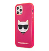 Чехол Lagerfeld для iPhone 12/12 Pro TPU FLUO Choupette Transp. Цвет: розовый