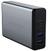 Адаптер питания Satechi Type-C 108W Pro, Power Delivery, USB-A x2, USB-C x2. Цвет: "Серый космос"