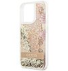 Чехол Guess для iPhone 13 Liquid Glitter Paisley Hard. Цвет: синий