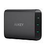 Сетевое зарядное устройство Aukey 60W, USB-A x2, USB-C x1. Цвет: черный