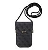 Сумка Guess Wallet Bag 4G Script metal logo with Cord для iPhone. Цвет: черный