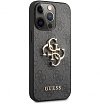 Чехол Guess для iPhone 13 Pro Max PU 4G Big metal logo Hard. Цвет: серый