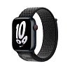 Спортивный ремешок Nike для Apple Watch 45мм. Цвет: черный/ярко-белый