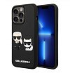 Чехол Lagerfeld для iPhone 14 Pro 3D Rubber Karl & Choupette Hard. Цвет: чёрный