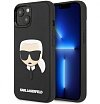 Чехол Lagerfeld для iPhone 14 3D Rubber Karl's head Hard. Цвет: чёрный