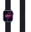 Ремешок силиконовый Lyambda Acrux для Apple Watch 42мм/44мм. Цвет: чёрный