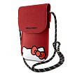 Сумка Hello Kitty Wallet Bag PU Grained leather Hidden Kitty with Cord для iPhone. Цвет: красный