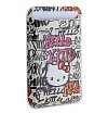 Магнитный бумажник Hello Kitty Cardslot MagSafe PU leather Graffiti Tags. Цвет: бежевый