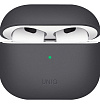 Чехол UNIQ Lino для AirPods 3, силикон. Цвет: серый