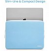 Чехол + органайзер Tomtoc TheHer Shell Laptop Sleeve Kit A27 для MacBook Air/Pro 13". Цвет: голубой