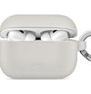 Чехол UNIQ Vencer для AirPods Pro 2, силикон с карабином и заушинами. Цвет: серый