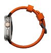 Ремешок Nomad Rugged Strap для Apple Watch 42/44/45/49мм. Цвет: оранжевый/черный