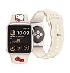 Ремешок силиконовый Hello Kitty Liquid silicon Kitty Head для Apple Watch 38мм/40мм. Цвет: бежевый