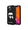 Чехол Lagerfeld для iPhone 13 Pro Liquid silicone Karl's Head. Цвет: чёрный