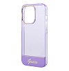 Чехол Guess для iPhone 14 Pro PC/TPU Translucent Electroplated camera Hard. Цвет: фиолетовый