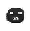 Чехол Lagerfeld Silicone case with ring NFT 3D Karl для AirPods 3. Цвет: чёрный