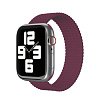 Ремешок нейлоновый плетёный VLP для Apple Watch 38мм/40мм/41мм, L/XL, 2 шт. Цвет: марсала