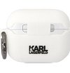 Чехол Lagerfeld NFT 3D Choupette для AirPods Pro силиконовый с кольцом. Цвет: белый