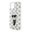 Чехол Lagerfeld для iPhone 15 PC/TPU Monogram NFT Karl Ikonik Hard. Цвет: прозрачный