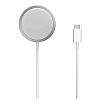 Беспроводное зарядное устройство uBear Wave MagSafe, Qi, 10W. Цвет: серебристый