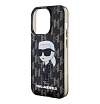 Чехол Lagerfeld PC/TPU Monogram NFT Karl Ikonik Hard для iPhone 15 Pro. Цвет: чёрный