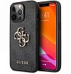 Чехол Guess для iPhone 13 Pro Max PU 4G Big metal logo Hard. Цвет: серый