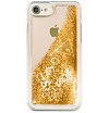 Чехол Guess для iPhone SE2/8/7 Glitter Hard. Цвет: золотой